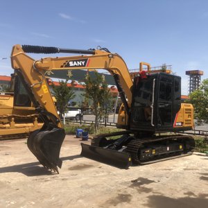 Excavatrice d'occasion SY75C 7,5 tonnes SANY Modèle 2023 Moteur Diesel Capacité de la benne 0,32 m³ Certifiée EPA CE Prix bas Chine Construction - Product Image 4