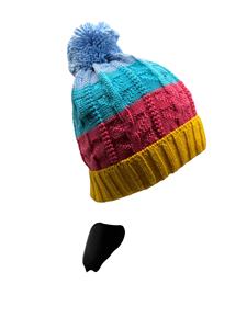 Gorro de Punto Acrílico de la Mejor Calidad LANDBAS, 100% Acrílico, 56-58 cm, Informal, Moderno, Colorido, Plegable, con Patrón de Cable, para Adultos Unisex, para Esquiar - Product Image 3