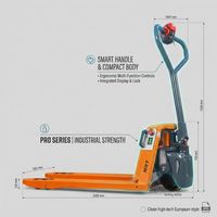Transpaleta Eléctrica NRT de 2000 kg con Batería de Litio de 48 V/10 Ah y Capacidad de Subida del 20%
