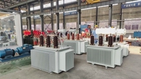 Transformateur de distribution triphasé immergé dans l'huile série H61/H59 10 kV, unité de distribution d'énergie 100 kVA-1250 kVA