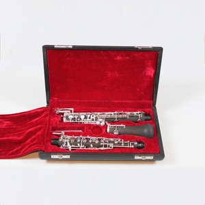 Oboe plat en bakélite de bonne qualité, vente directe d'instruments à <span class=keywords><strong>vent</strong></span> OEM en Chine, plat C, 22 touches, couleur noire classique - Product Image 6