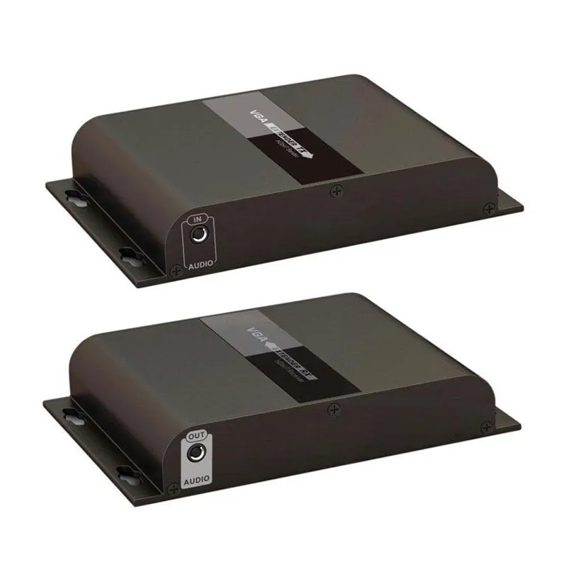 VGA KVM genişletici USB klavye fare K/M ekstansör Extender üzerinde tek UTP CAT5e/6 RJ45 Splitter yukarı 200m TX + RX