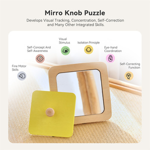 Rompecabezas <span class=keywords><strong>de</strong></span> Madera con Espejo para Niños Pequeños - Clasificador <span class=keywords><strong>de</strong></span> Formas Montessori, Juguete <span class=keywords><strong>de</strong></span> Autodescubrimiento para Bebés, Habilidades Motoras Finas, Regalo para Niños <span class=keywords><strong>de</strong></span> 1 Año - Product Image 3