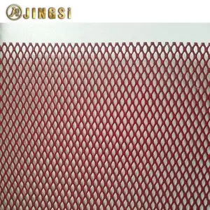 Diamond Carbon Steel or Grille Security Mesh For Car powder coat chainmail fabric stainless steel facade mesh architectural