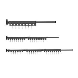 Gao Wenhai Séchoir mural pliable à barre unique rectangulaire, fixation sans perçage, pour usage domestique - Product Image 2