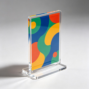 Support <span class=keywords><strong>de</strong></span> présentation en acrylique personnalisé avec impression UV, couleurs vives, décoration <span class=keywords><strong>de</strong></span> bureau, support <span class=keywords><strong>de</strong></span> présentation personnalisé avec photo/logo pour le bureau - Product Image 2