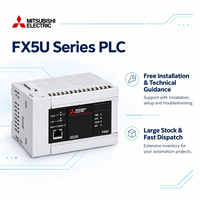 Modul CPU PLC Mitsubishi FX5U Series MELSEC IQ-F 32 64 80 I/O Ethernet RS-485 Programmable Logic Controller untuk Otomasi