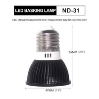 NOMOY PET UVB Reptile Ampoule LED UVA UVB Haute Intensité pour Reptiles du Désert Dragons Barbus Tortues