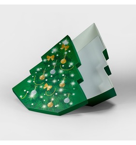 Creative <b>Christmas</b> tree gift packaging <b>box</b> with ribbon paper <b>box</b>, customizable according to needs - Product Image 6