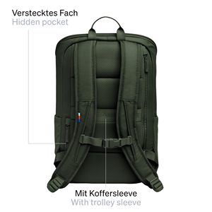 Mochila de viaje impermeable con compartimento para portátil de 16 "Acceso USB Patrón de letras Forro de poliéster Cierre de cremallera - Product Image 5