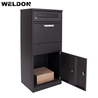Boîte aux lettres et coliseries autoportante WELDON PB-48 en acier galvanisé, antivol, étanche et thermolaquée pour extérieur, maison et appartement