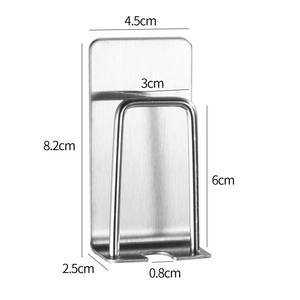 Suporte para Escova de Dentes Simples em Aço Inoxidável 304 Sem Furos, Organizador de Banheiro Montado na Parede - Product Image 4