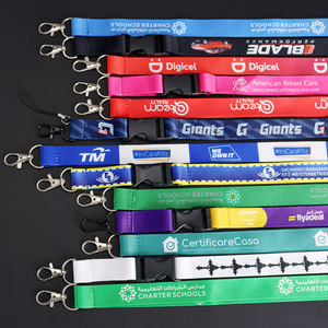 Factory Price Custom Print Polyester Anime Lanyard Cartoon Logo Key Chain Lanyard Phone Holder Lanyard