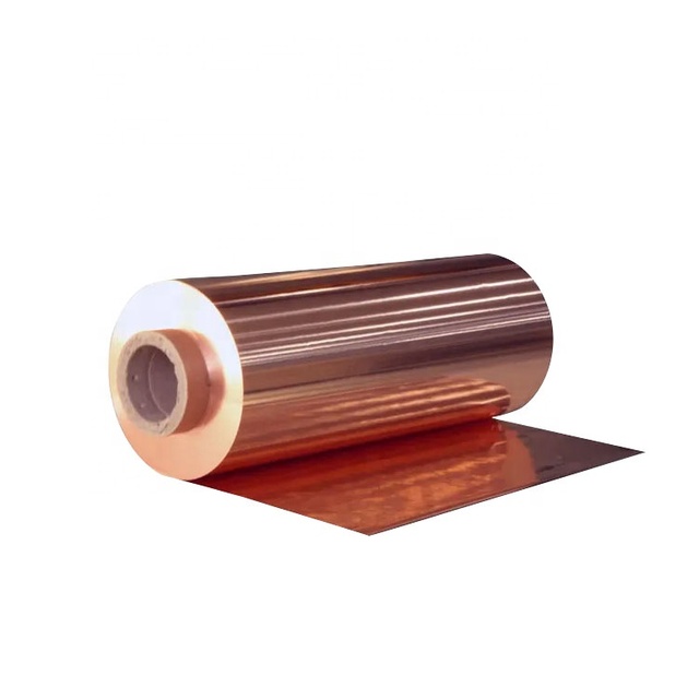 99.9% Pure Copper Sheet Roll C1100 T2 C10100 C10200 Copper Strips Coil Copper Foil