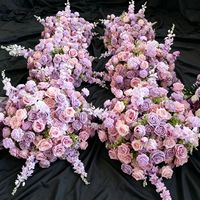 Flores Artificiales de Seda Hechas a Mano de Alta Gama, Duraderas, Realistas y Suaves, para Juegos de Mesa, Decoraciones de Boda, Navidad, Día de la Madre