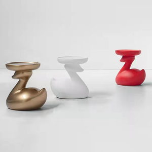 Meja Kopi Kecil Bentuk Angsa Lucu dan Cantik dari Fiberglass Modern yang Dapat Dipindahkan untuk Perabot Rumah Ruang Tamu - Product Image 5