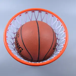 Cesta de papelera cuadrada redonda para oficina, pequeña red de baloncesto de plástico blanco para interiores, papelera reciclada