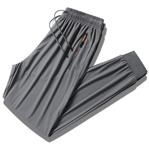 Pantalons de sport extensibles pantalons pour hommes en été minces pantalons en soie de glace de grande taille droits à séchage rapide décontracté respirant à séchage rapide - Product Image 2