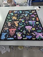 Kreatives Decken-Malset DIY Farbmalerei-Set für Sofadecken Kunstmalerei für Erwachsene Geschenk