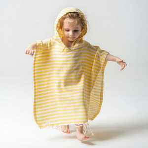 Pestemal à capuche serviette turque plage piscine Poncho pour toutes les tailles château de coton vert surfeur serviette changer de vêtements pour enfants adultes - Product Image 1