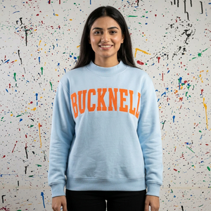 Sudadera con capucha y media cremallera de terciopelo BUCKNELL para hombre, 100% algodón, con apliques naranjas bordados, CLUSH SPORTS, invierno, digital - Product Image 1