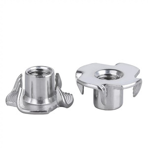 Tuerca en T para Muebles, 1/4"-20, Tuerca en T de Acero Inoxidable 304 de 4 Puntas para Madera, Agarres de Escalada, Muebles - Product Image 5