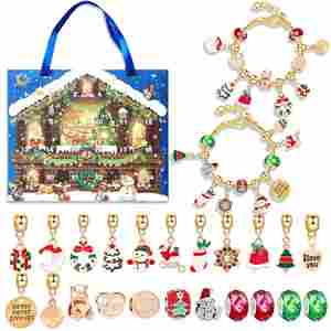 Premium DIY Girls Stainless Steel Chain Jewelry <b>Making</b> <b>Kit</b> Christmas Blind Box Colorful Beads Fashion <b>Charms</b> Premium for Jewelry - Product Image 3