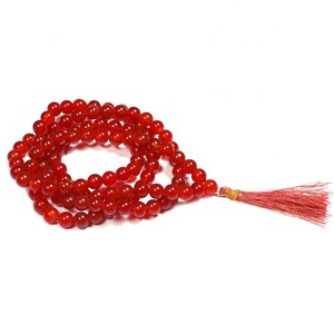 Véritable pierre précieuse de cornaline rouge Jap Mala Cornaline | Perles de cristal en gros pour bijoux bracelet de la boutique en ligne - Product Image 1
