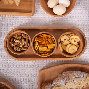 Bandeja de Madera Ovalada de 34 x 14 cm, de Calidad Excepcional, Ideal para Servir en Cafeterías y Hogares - Product Image 4