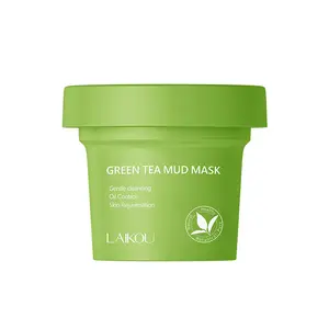 Máscara facial para melhorar o entorpecimento, chá verde, máscara facial suave, refrescante, não irritante e não gordurosa, 100g