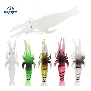 เหยื่อปลอมกุ้งเรืองแสง CHEERY ขนาด 4.8 ซม. น้ำหนัก 1 กรัม 5 สี เหมือนจริง นุ่ม ยืดหยุ่น สำหรับตกปลา - Product Image 1