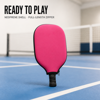 Housse de protection pour raquette de pickleball en néoprène de 16 mm, forme standard, personnalisable, tendance et de haute qualité, accessoire de sport pour adulte