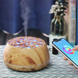 Difusor de aceite esencial de 500ml, <span class=keywords><strong>humidificador</strong></span> de niebla fría con Control remoto, luz LED de 7 colores que cambia de Color - Product Image 2