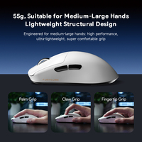Ratón para Juegos G13 PRO Tri-Modo Inalámbrico 2.4G PAW3311 RGB con Base de Carga y Software Programable para PC, Esports Profesional