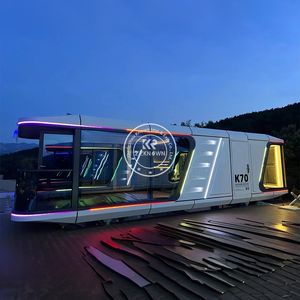 Maison capsule préfabriquée de luxe futuriste en acier, étanche et écologique, alimentée à l'énergie solaire, pour hôtel, modèle 2025, fabriquée en Chine - Product Image 5
