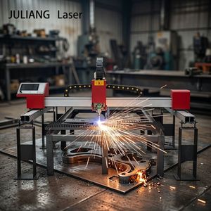 เครื่องตัดไฟเบอร์เลเซอร์ CNC แบบพกพา 3000W สำหรับแผ่นเหล็กคาร์บอน 1500x3000 มม. พร้อมหัวตัดเลเซอร์ Raytools - Product Image 1