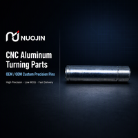 Pièces usinées de précision en aluminium pour tournage CNC, axe cylindrique, goupille, manchon de guidage, fabrication directe usine OEM ODM