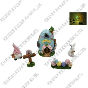 Custom Polyresin Decoration Crafts Resin Owl Wholesale Easter Statues Decor