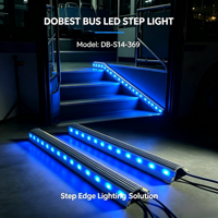 Système d'éclairage automatique de pièces d'autobus de ville LED Step Light lampe de bande de nez d'escalier pour l'autobus