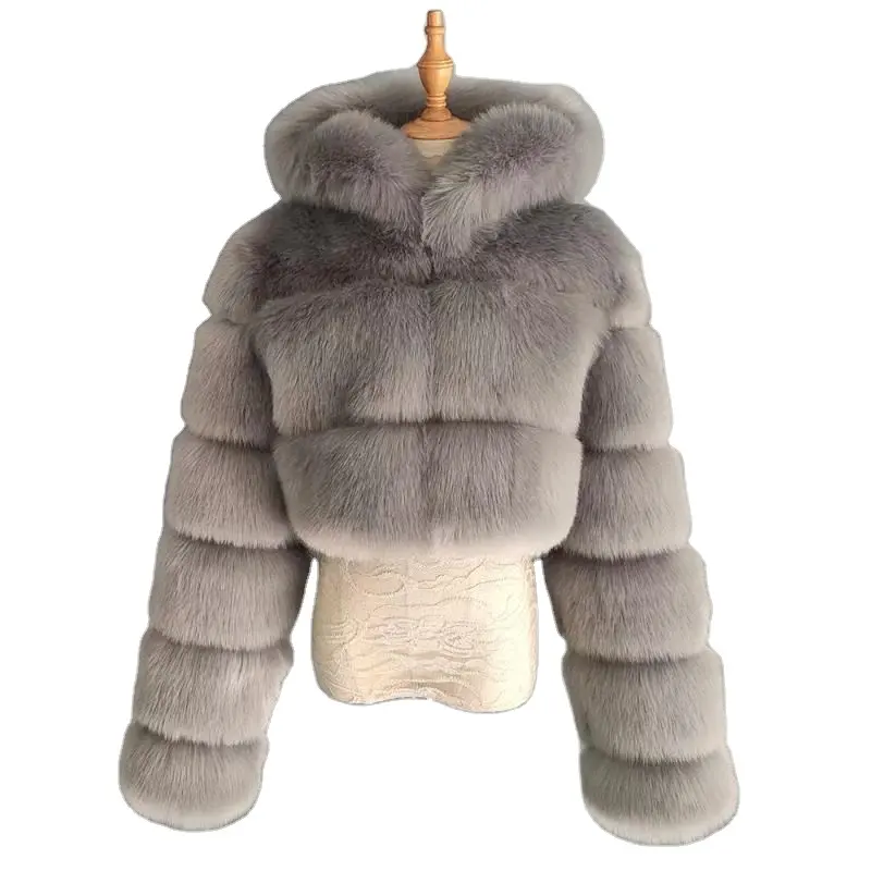 2020 New Winter Factory Direct Wholesaleキツネの毛皮のコート女性大サイズフェイクファーコート毛皮のキツネのコート男性