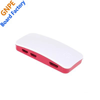 Boîtier en acrylique pour Raspberry Pi Zero/Zero W/Zero 2W Accessoire électronique compatible rouge et blanc