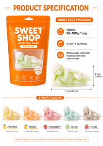 <span class=keywords><strong>Caramelle</strong></span> di Cera Commestibili a Forma di Buddha Dormiente da 90g, Gusti Misti alla Frutta, a Tema Zen, per Feste, Snack all'Ingrosso di Grado Alimentare - Product Image 2