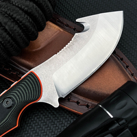 Couteau de survie multifonctionnel BM-15018 pour activités de plein air, outil EDC, lame fixe 8Cr13MoV, manche G10, OEM