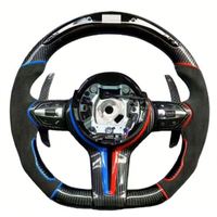 Personnalisation en cuir M Sport pour BMW M3 M4 M5 F80 F82 E90 E9 X5 F15 X6 F16 F10 F30 F32 F36 F60 en fibre de carbone forgée avec LED