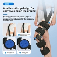 Attelle de genou médicale articulée réglable, orthèse de soutien orthopédique pour le contrôle de l'amplitude de mouvement (ROM), immobilisateur post-opératoire pour la récupération des fractures et des lésions du LCA