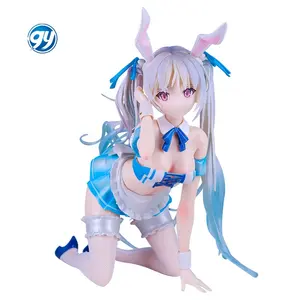 Anime beautiful BINDing Chris aqua blue color rabbit girl model activity figures