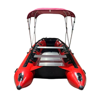 Bateau pneumatique robuste en aluminium, bateau pneumatique en PVC, bateau pliable à grande vitesse pour la pêche en haute mer et les loisirs