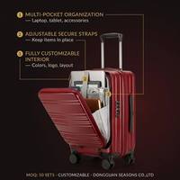 Maleta de Viaje Expandible con Apertura Frontal, Personalizable en Color, Diseño Clásico, con Ruedas Giratorias, Candado TSA, Simple y Moderna, MOQ Bajo de 50 Unidades, OEM/ODM