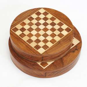Factory Direct Unisex <strong>Wooden</strong> <strong>Chess</strong> <strong>Set</strong> Magnetic Mini Build Storage Kids Adults Family Leisure Travel Game Sessions High Quality - Product Image 4