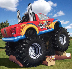 <span class=keywords><strong>Maison</strong></span> de rebond combo de camion monstre gonflable de haute qualité avec toboggan sec château gonflable combo videur pour les affaires de fête - Product Image 2